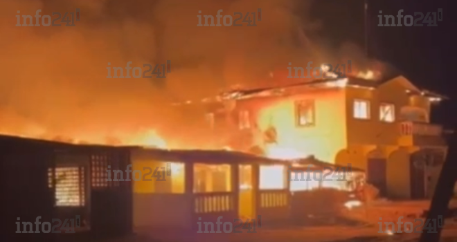 Port-Gentil&nbsp;: Un bar et des habitations, victimes d’un violent incendie à Filaos
