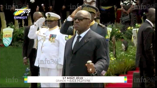 Défilé du 17-Août&nbsp;: l’arrivée d’Ali Bongo à la tribune officielle masquée à la télévision