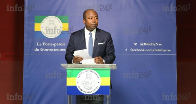 Bilie By Nzé devant la presse ce jeudi à Libreville