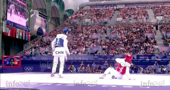 JO Paris 2024&nbsp;: La gabonaise Emmanuella Atora Eyeghe s’effondre face à la n°1 mondiale