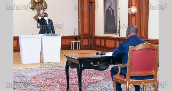 Retardataire, le ministre Brice Paillat a prêté serment hier devant Ali Bongo