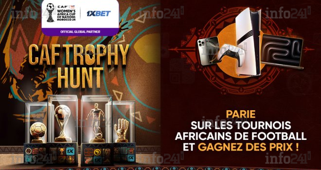 CAF Trophy Hunt&nbsp;: gagnez un iPhone, un MacBook, une PlayStation et d’autres prix grâce à l’offre 1xBet&nbsp;!