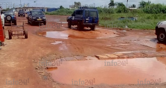 Port-Gentil&nbsp;: La route menant au camp de la gendarmerie dans un piteux état