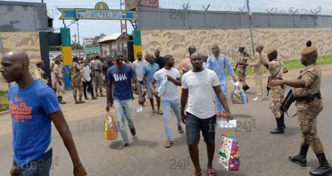 Port-Gentil&nbsp;: 99 détenus libérés à la faveur d’une grâce présidentielle