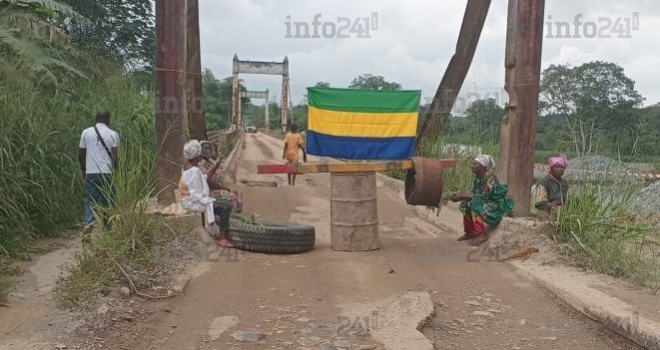 Colère sur le pont d’Ebel-Abanga&nbsp;: les habitants bloquent la route pour exiger la reprise des travaux